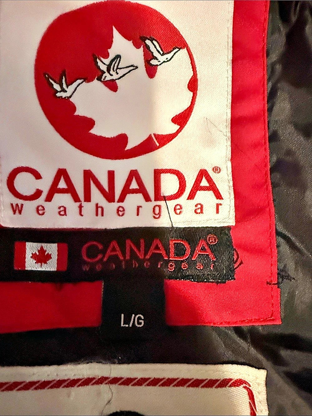 Women’s Canada Weather Gear Hooded Puffer Jacket Green Black Size Large - Picture 4 of 6